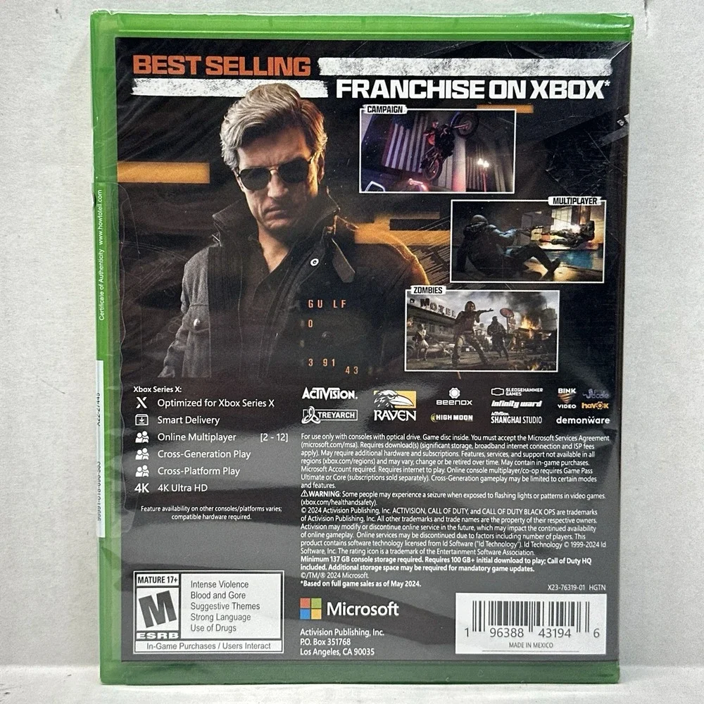 Call Of Duty: Black Ops 6 - Microsoft‎ Xbox Series X / Xbox One